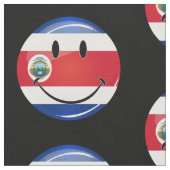 Glatte Costa Rican Flagge Stoff (Nahaufnahme)