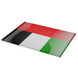 Glatte Flagge Arabische Emirates Schneidebrett