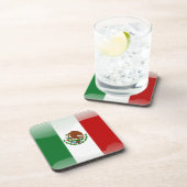 Glatte Flagge Mexikos Untersetzer (Rechte Seite)