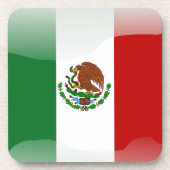 Glatte Flagge Mexikos Untersetzer (Vorderseite)