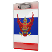 Glatte Flagge Thailands Klemmbrett (Links)