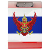 Glatte Flagge Thailands Klemmbrett (Vorderseite)