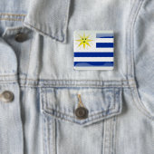 Glatte Flagge Uruguays Button (Beispiel)
