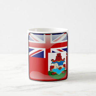 Glatte Flagge von den Bermudas Kaffeetasse