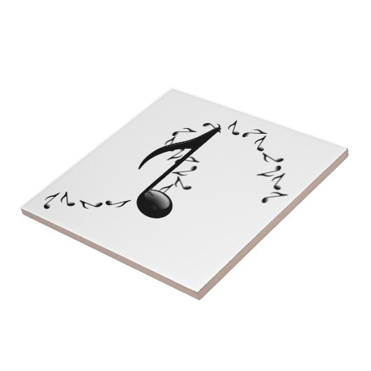 glatte Fliese der Musiknote-3D (Seite)