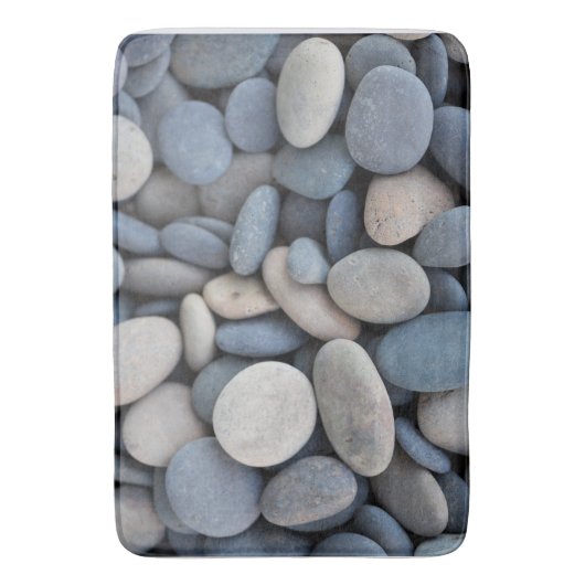 Glatte Fluss-Steine Badematte (Vorderseite Vertikal)