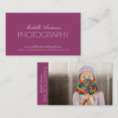 GLATTE FOTOGRAFIE-VISITENKARTE DES FOTOGRAF-%PIPE% VISITENKARTE (Vorne/Hinten)