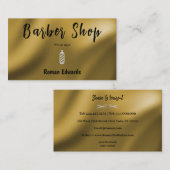 Glatte Goldfolie für Barbershop-Visitenkarte Visitenkarte (Vorne/Hinten)