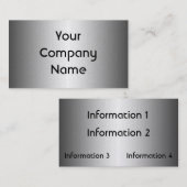 Glatte Goldmetallblick-Visitenkarten Visitenkarte (Vorne/Hinten)