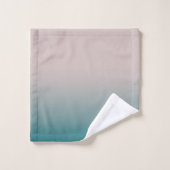Glatte Gradienten Sommerfarben einfache Farbe Badhandtuch Set (Waschlappen)