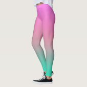Glatte Gradienten Sommerfarben einfache Farbe Leggings (Links)