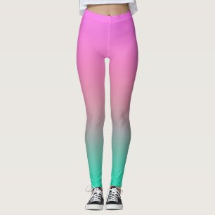 Glatte Gradienten Sommerfarben einfache Farbe Leggings