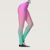 Glatte Gradienten Sommerfarben einfache Farbe Leggings (Rechts)