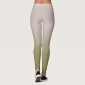 Glatte Gradienten Sommerfarben einfache Farbe Leggings (Rückseite)