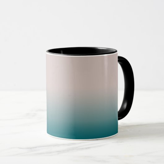 Glatte Gradienten Sommerfarben einfache Farbe Tasse (VorderseiteRechts)