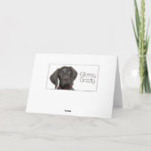 Glatte Graubär-Gruß-Karte Karte (Rückseite)