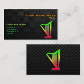 Glatte Harfe Visitenkarte (Vorne/Hinten)