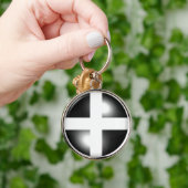 Glatte Hauben-kornische Flagge Schlüsselanhänger (Hand)