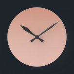 glatte Hautgradient Runde Wanduhr<br><div class="desc">Sanftes,  glänzendes,  glänzendes Gradient Wall Clock von Gerson Ramos.</div>