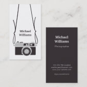 Glatte Kamera-und Riemen-Fotograf-Vertikale Visitenkarte (Vorne/Hinten)