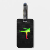 Glatte Kampfkünste Gepäckanhänger (Rückseite vertikal)