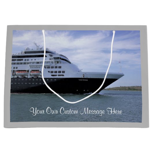 Glatte Kreuzschiff-Bogen-Gewohnheit Große Geschenktüte (Vorderseite)