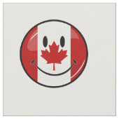 Glatte lächelnde kanadische Flagge Stoff (Nahaufnahme)