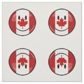 Glatte lächelnde kanadische Flagge Stoff (Muster)