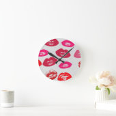 Glatte Lippen Runde Wanduhr (Zuhause)