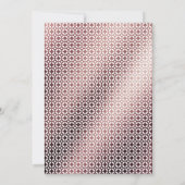 Glatte Rose Gold Ombre Bridal Brunch Typografie Einladung (Rückseite)