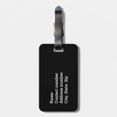 Glatte runde chilenische Flagge Gepäckanhänger (Rückseite vertikal)