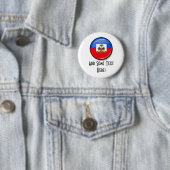 Glatte runde haitianische Flagge Button (Beispiel)