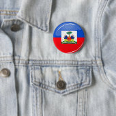 Glatte runde haitianische Flagge Button (Beispiel)