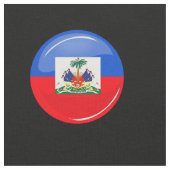 Glatte runde haitianische Flagge Stoff (Nahaufnahme)