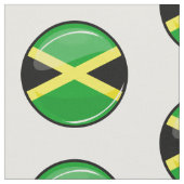 Glatte runde jamaikanische Flagge Stoff (Nahaufnahme)