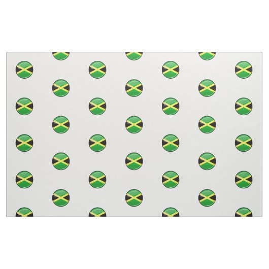 Glatte runde jamaikanische Flagge Stoff (Fat Quarter (45,7 x 55,9 cm))