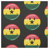 Glatte runde lächelnde Ghanian Flagge Stoff (Muster)