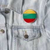 Glatte runde litauische Flagge Button (Beispiel)