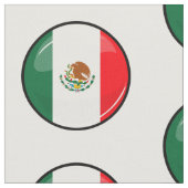 Glatte runde mexikanische Flagge Stoff (Nahaufnahme)