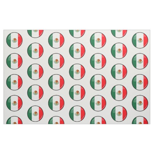 Glatte runde mexikanische Flagge Stoff (Fat Quarter (45,7 x 55,9 cm))