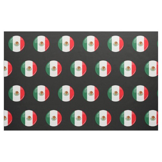 Glatte runde mexikanische Flagge Stoff (Fat Quarter (45,7 x 55,9 cm))