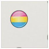 Glatte runde Pansexual Stolz-Flagge Stoff (Nahaufnahme)