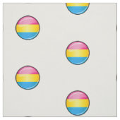 Glatte runde Pansexual Stolz-Flagge Stoff (Muster)