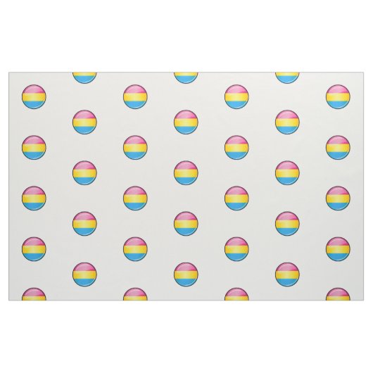 Glatte runde Pansexual Stolz-Flagge Stoff (Fat Quarter (45,7 x 55,9 cm))
