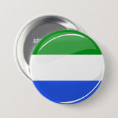 Glatte runde Sierra Leone-Flagge Button (Vorne & Hinten)