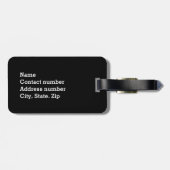 Glatte runde südafrikanische Flagge Gepäckanhänger (Rückseite horizontal)