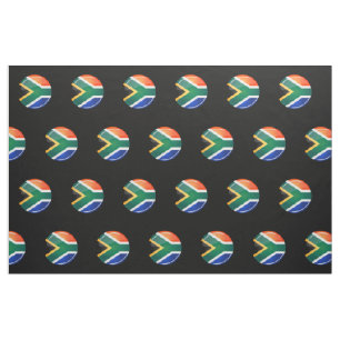 Glatte runde südafrikanische Flagge Stoff