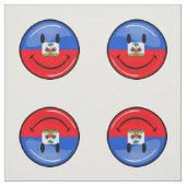 Glatte Runden-lächelnde haitianische Flagge Stoff (Muster)