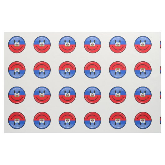 Glatte Runden-lächelnde haitianische Flagge Stoff (Fat Quarter (45,7 x 55,9 cm))