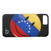 Glatte Runden-lächelnde venezolanische Flagge Case-Mate iPhone Hülle (Rückseite (Horizontal))